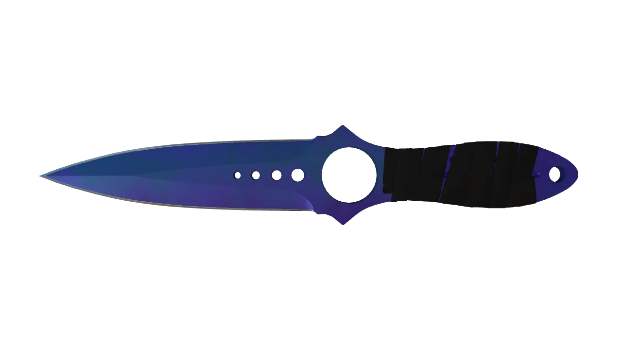 Skeleton Knife | Doppler (Sapphire) seed #636, front