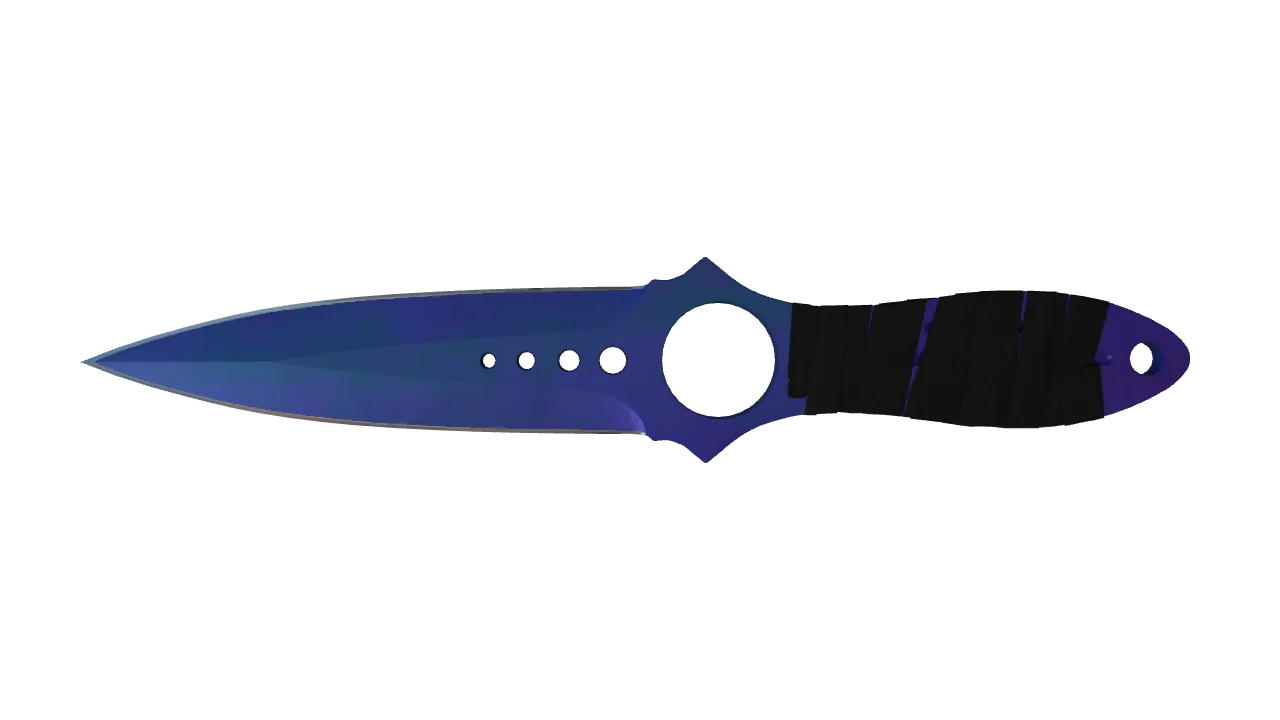 Skeleton Knife | Doppler (Sapphire) seed #681, front