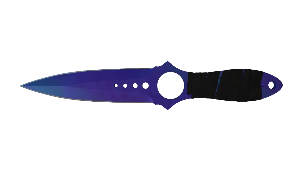 Skeleton Knife | Doppler (Sapphire) seed #707, front