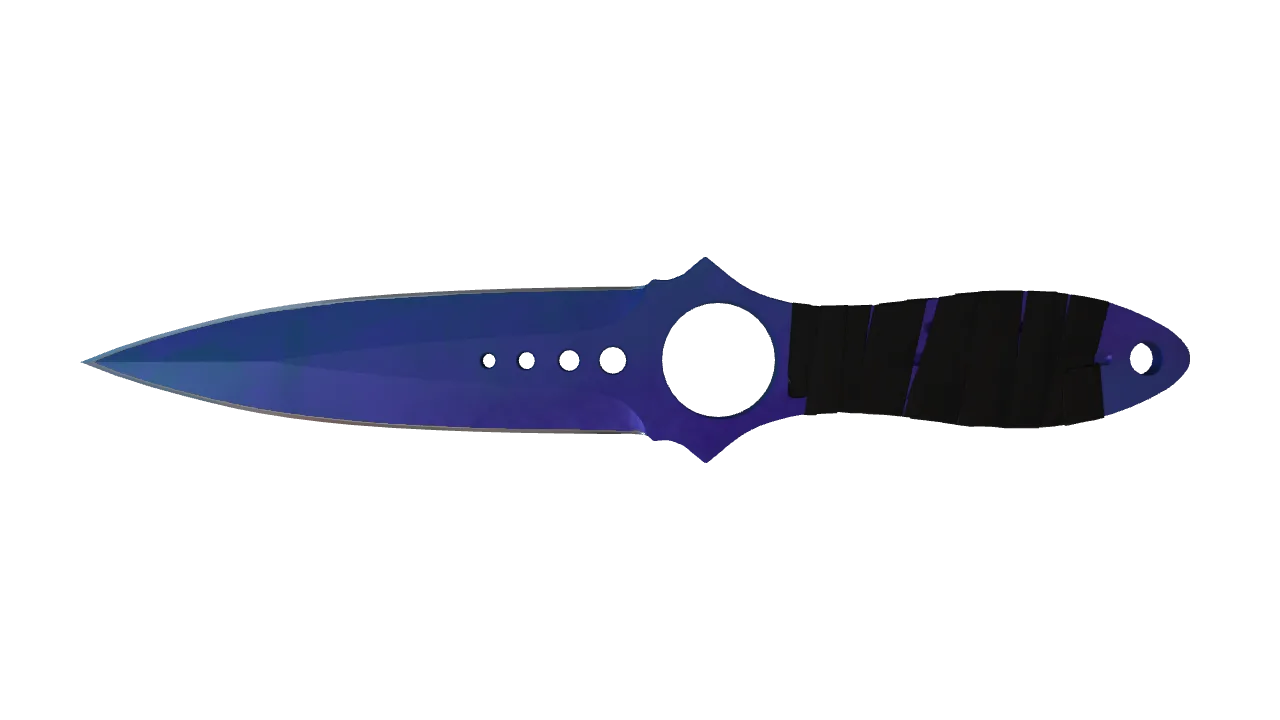 Skeleton Knife | Doppler (Sapphire) seed #708, front