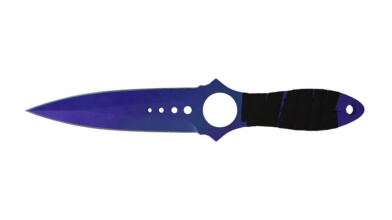 Skeleton Knife | Doppler (Sapphire) seed #712, front