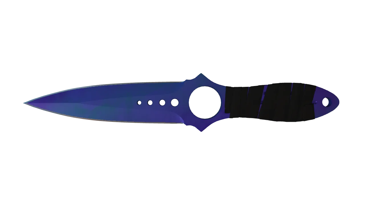 Skeleton Knife | Doppler (Sapphire) seed #721, front