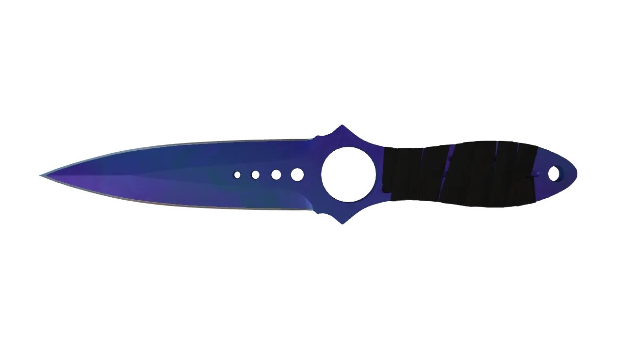 Skeleton Knife | Doppler (Sapphire) seed #728, front