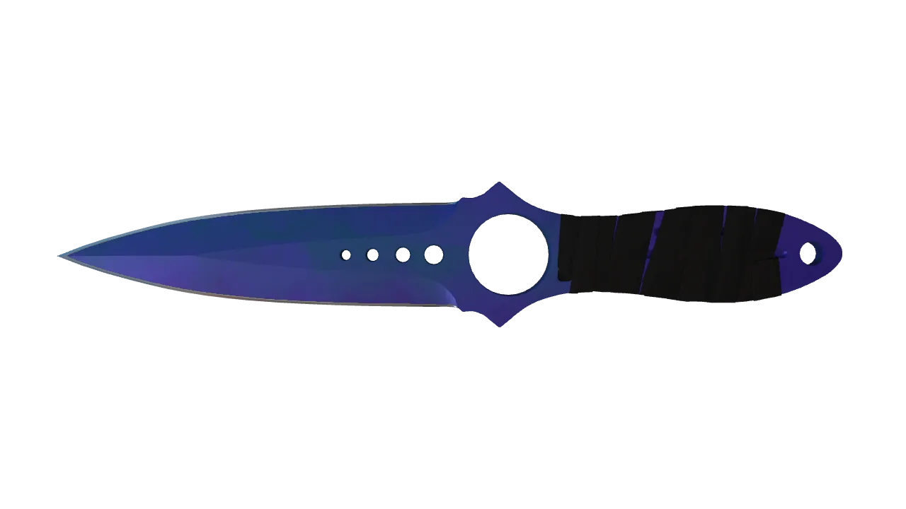 Skeleton Knife | Doppler (Sapphire) seed #743, front