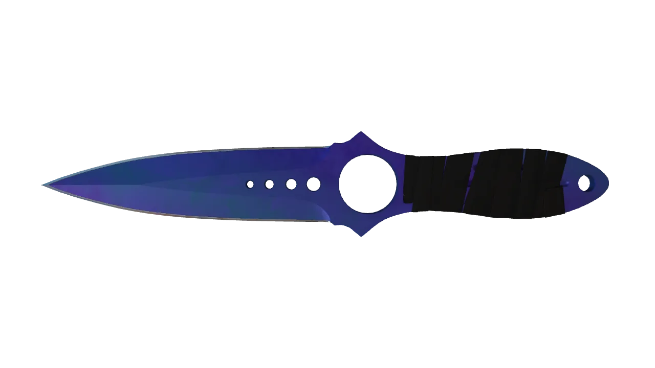 Skeleton Knife | Doppler (Sapphire) seed #826, front