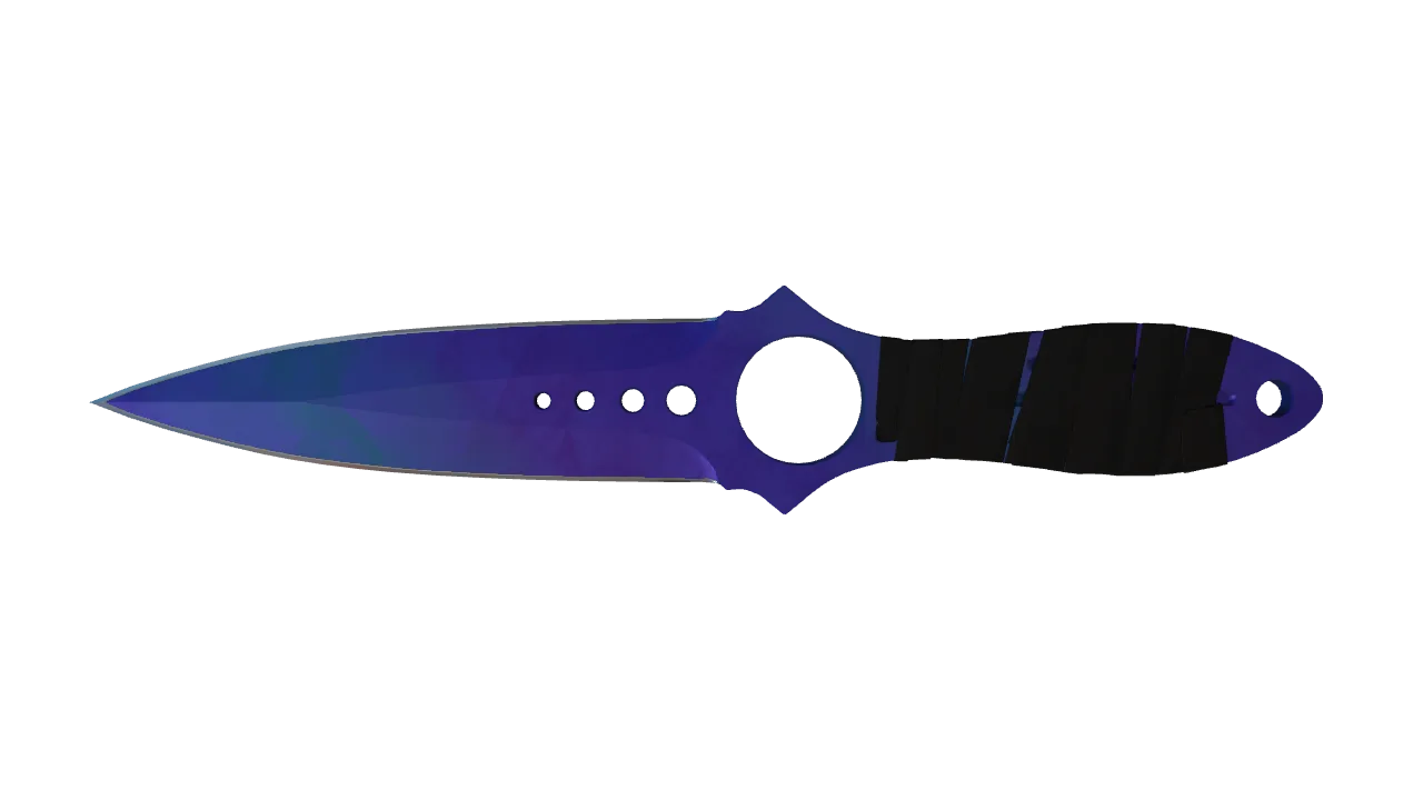 Skeleton Knife | Doppler (Sapphire) seed #837, front