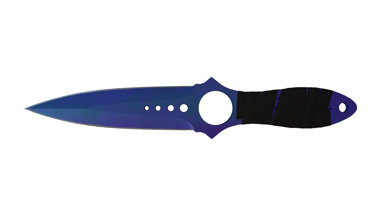 Skeleton Knife | Doppler (Sapphire) seed #87, front