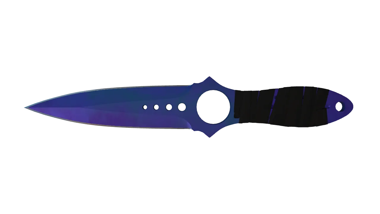 Skeleton Knife | Doppler (Sapphire) seed #908, front
