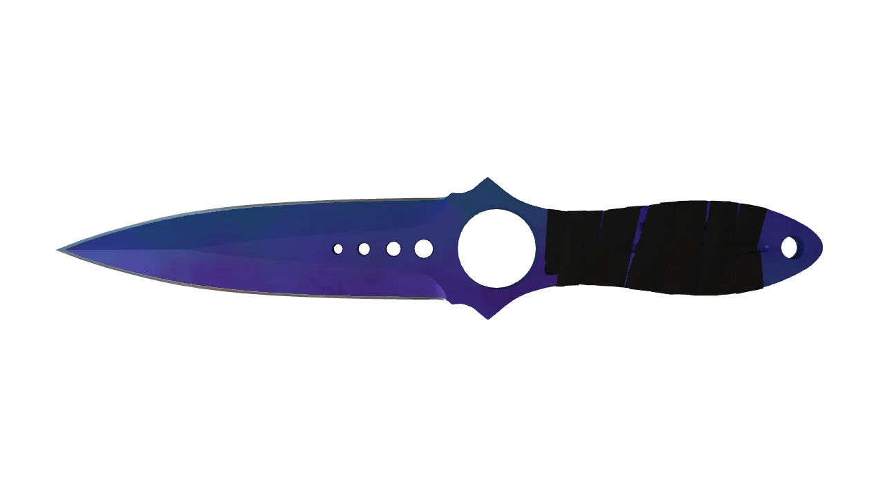 Skeleton Knife | Doppler (Sapphire) seed #910, front