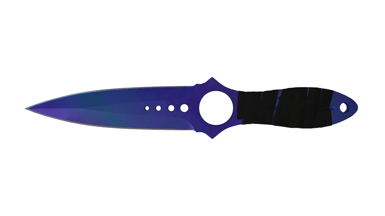 Skeleton Knife | Doppler (Sapphire) seed #977, front
