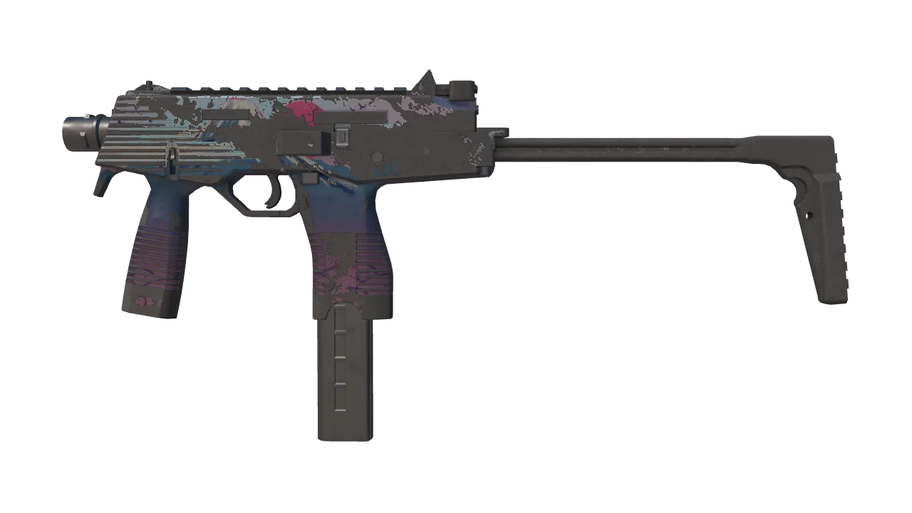 MP9 | Mount Fuji (Battle-Scarred) — Dust II light, front