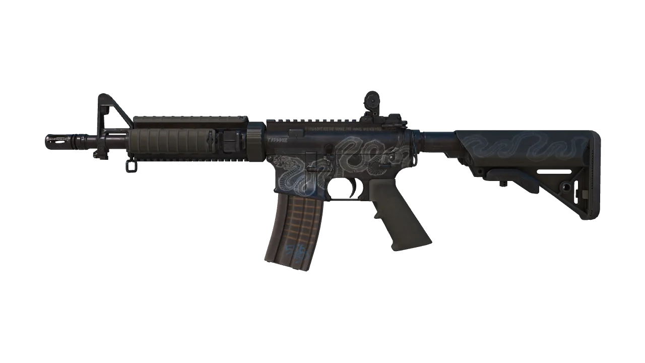 M4A4 | Etch Lord (Factory New) — Dust II light, front