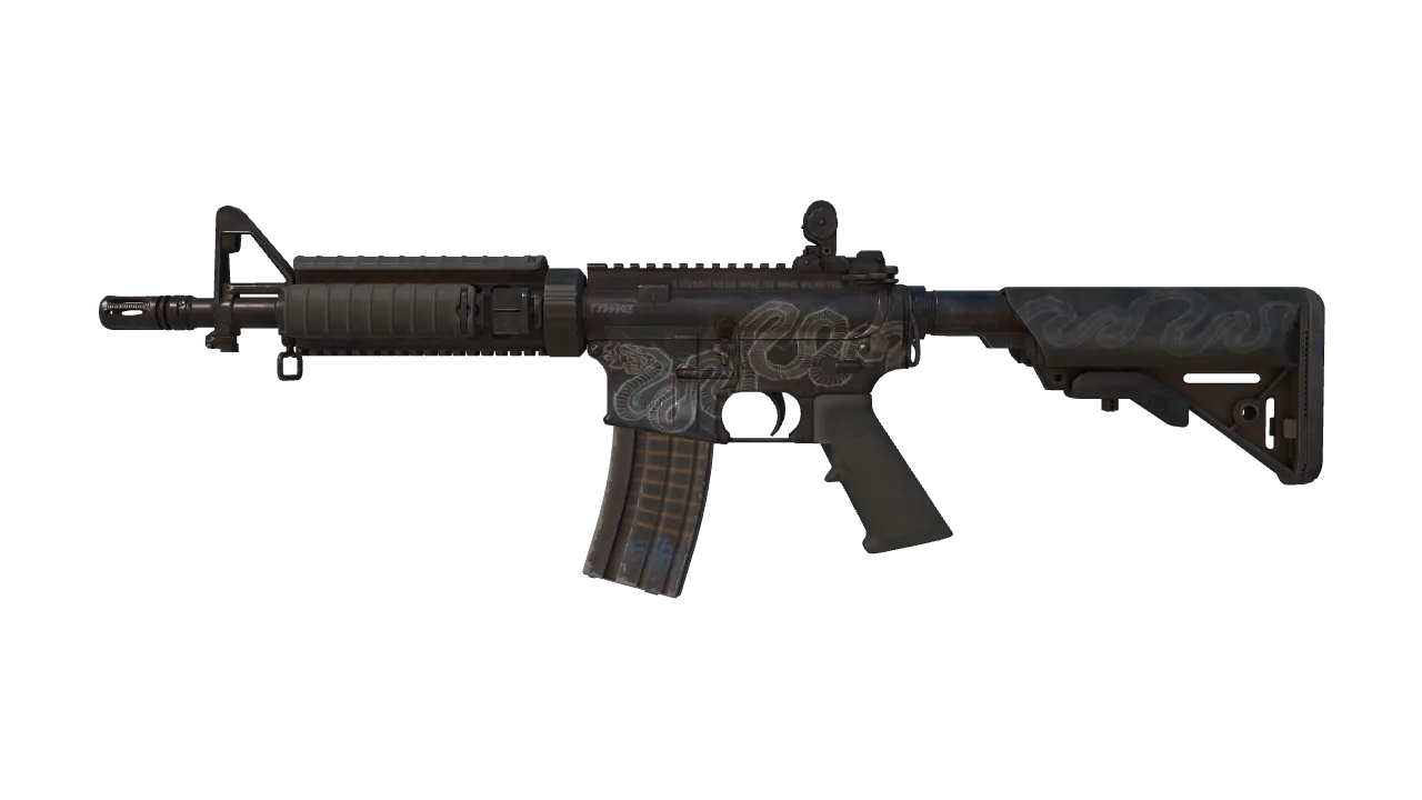 M4A4 | Etch Lord (Field-Tested) — Dust II light, front