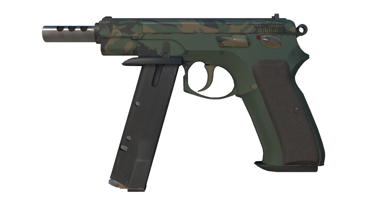Souvenir CZ75-Auto | Army Sheen (Field-Tested) — Dust II light, front