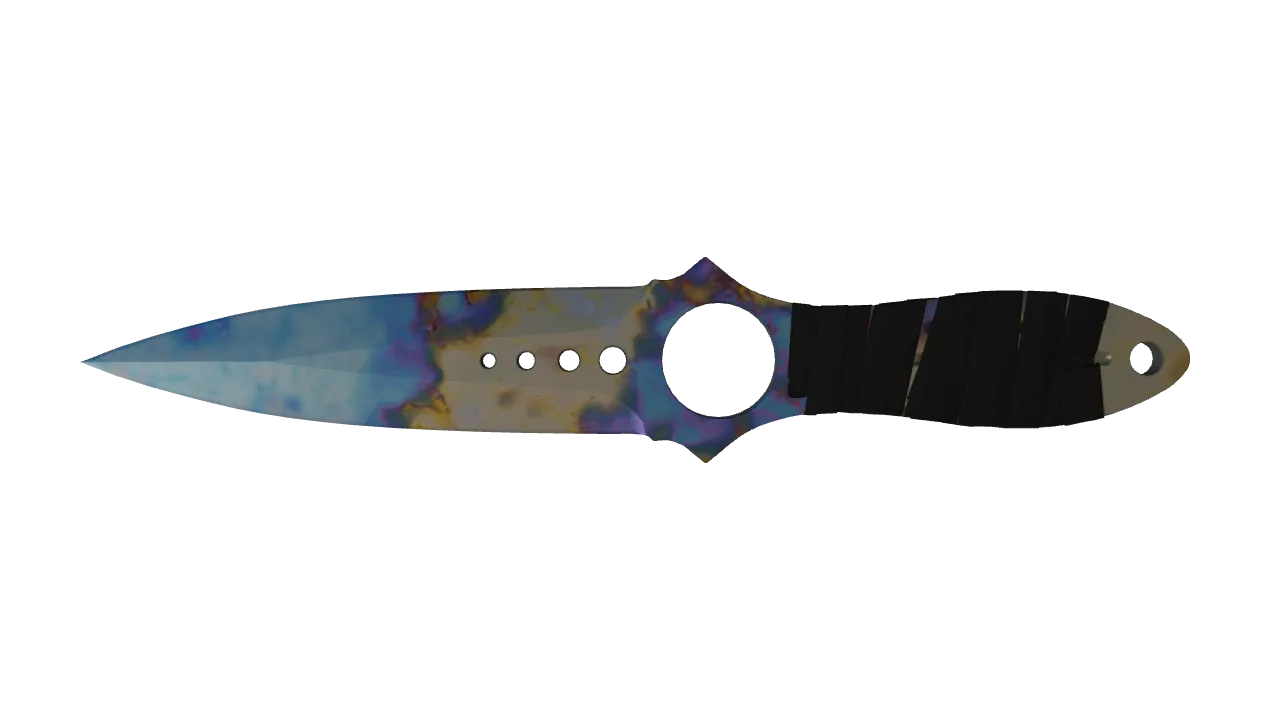 Skeleton Knife | Case Hardened seed #103, front