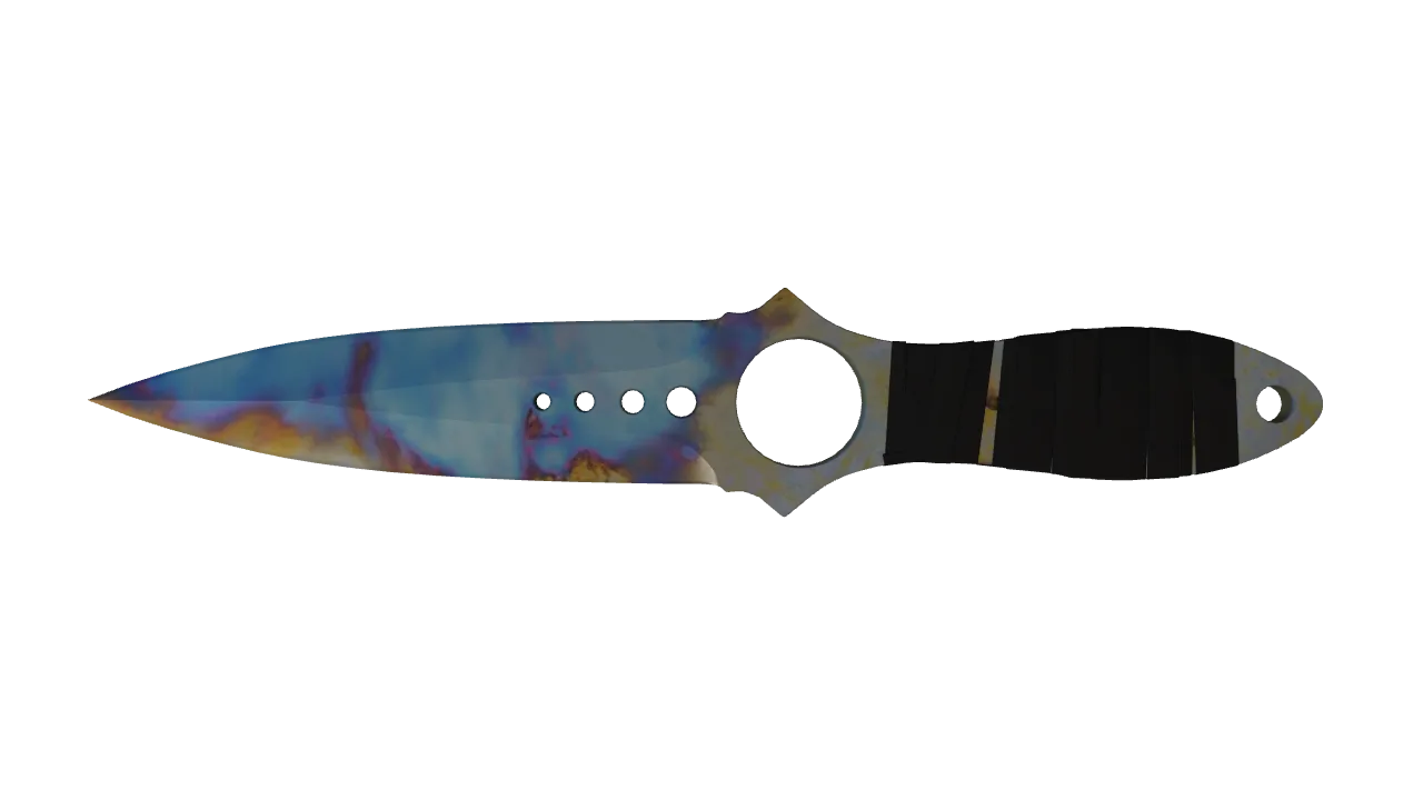 Skeleton Knife | Case Hardened seed #107, back