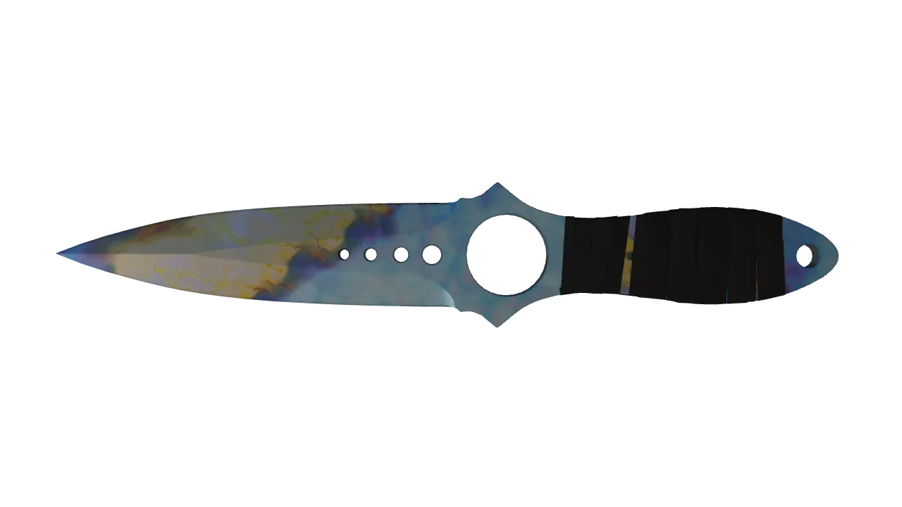 Skeleton Knife | Case Hardened seed #116, back