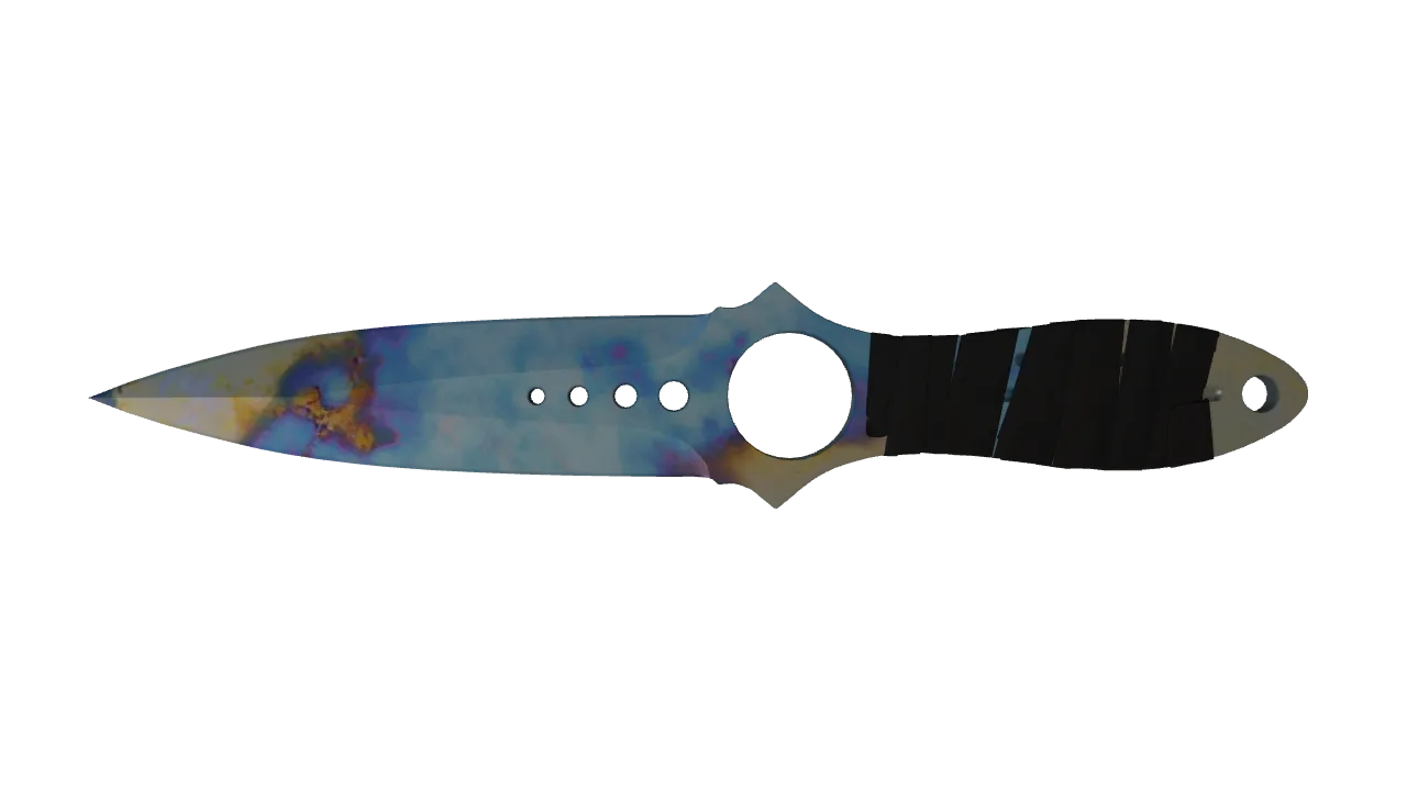 Skeleton Knife | Case Hardened seed #116, front