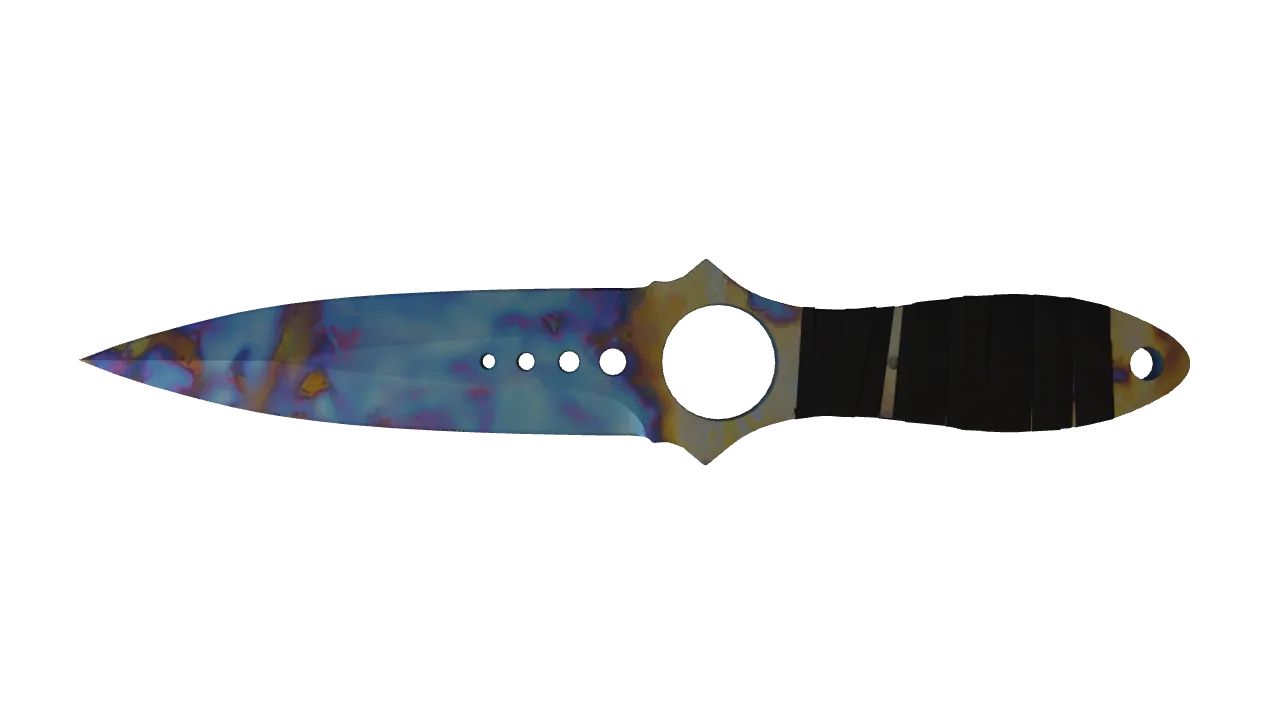 Skeleton Knife | Case Hardened seed #124, back