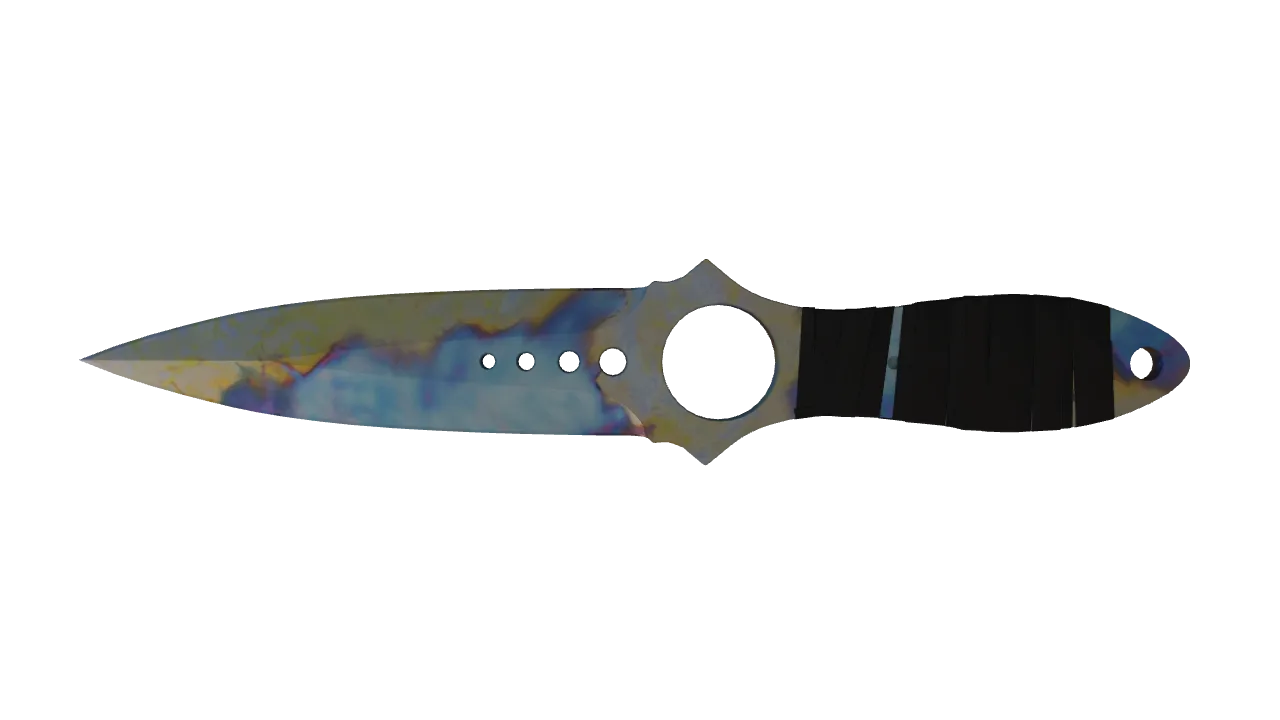 Skeleton Knife | Case Hardened seed #13, back