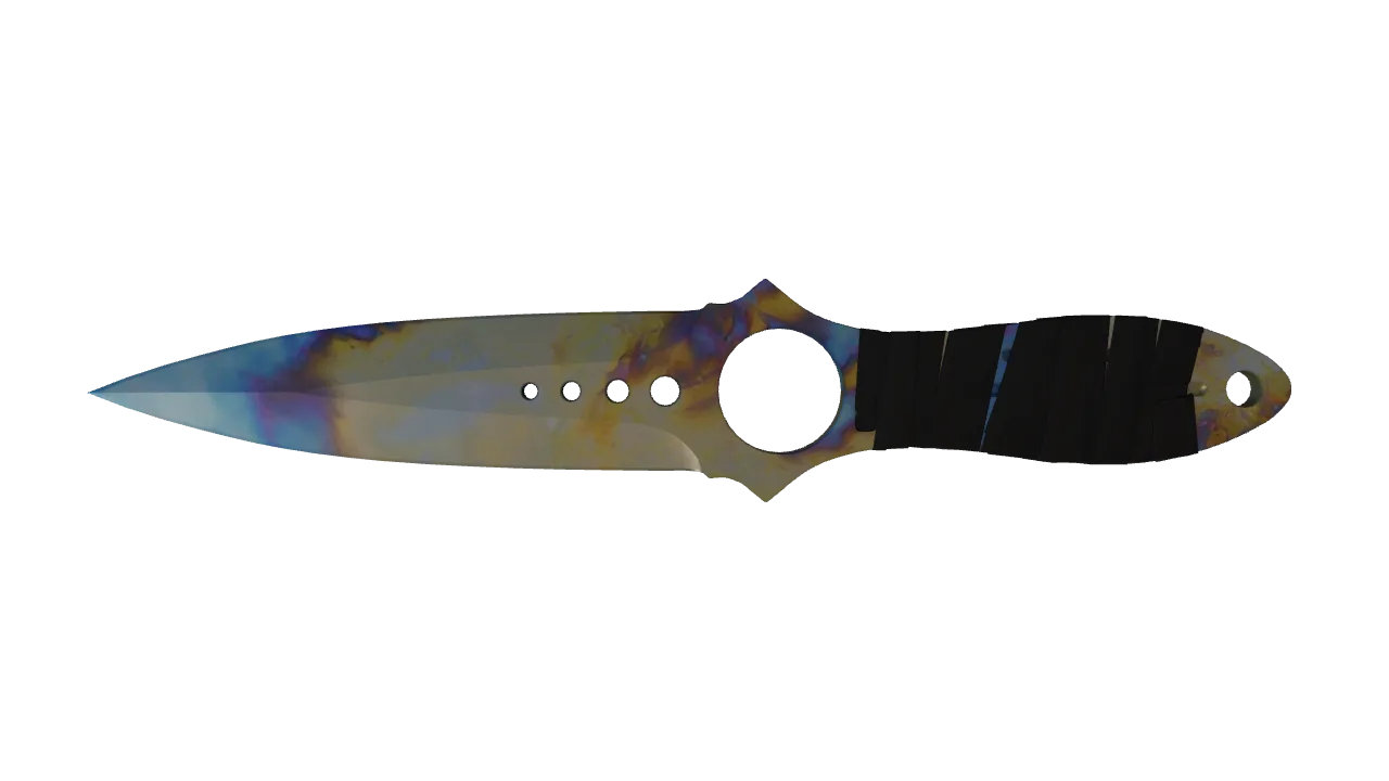 Skeleton Knife | Case Hardened seed #151, front