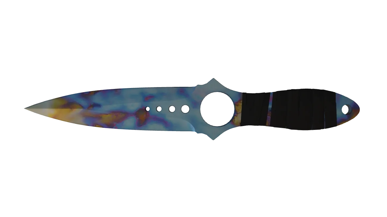 Skeleton Knife | Case Hardened seed #157, back