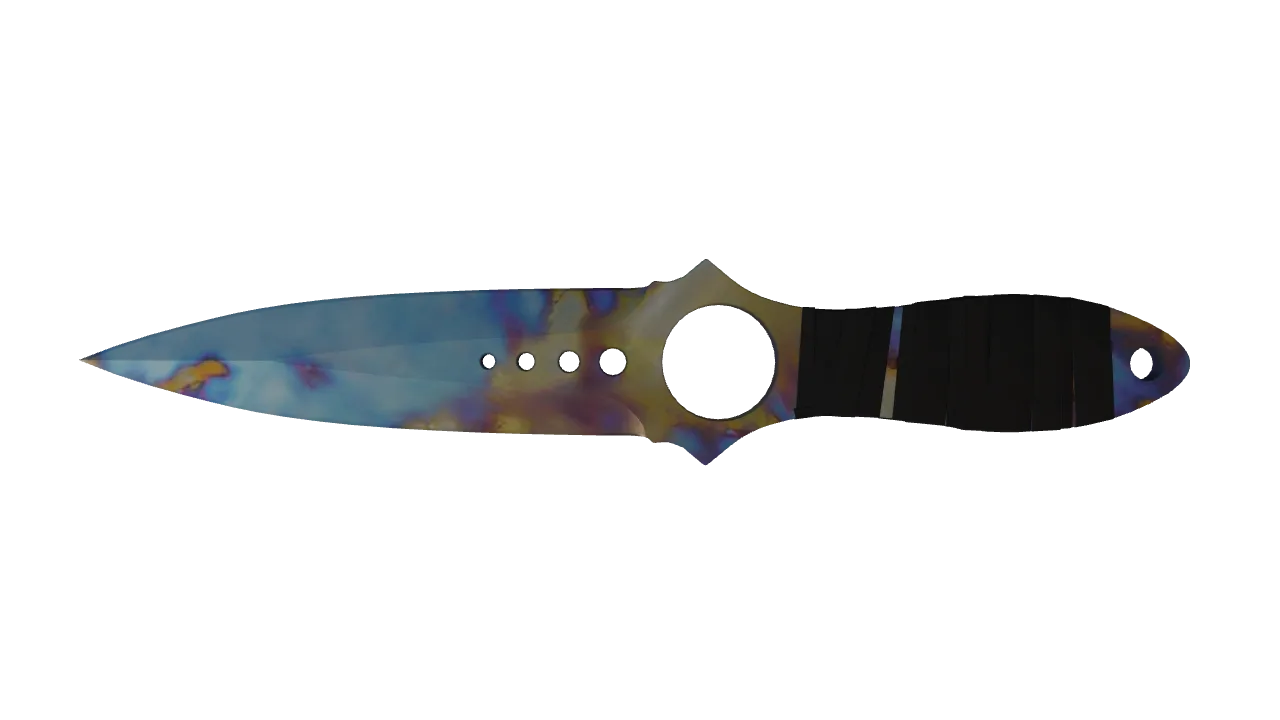 Skeleton Knife | Case Hardened seed #162, back