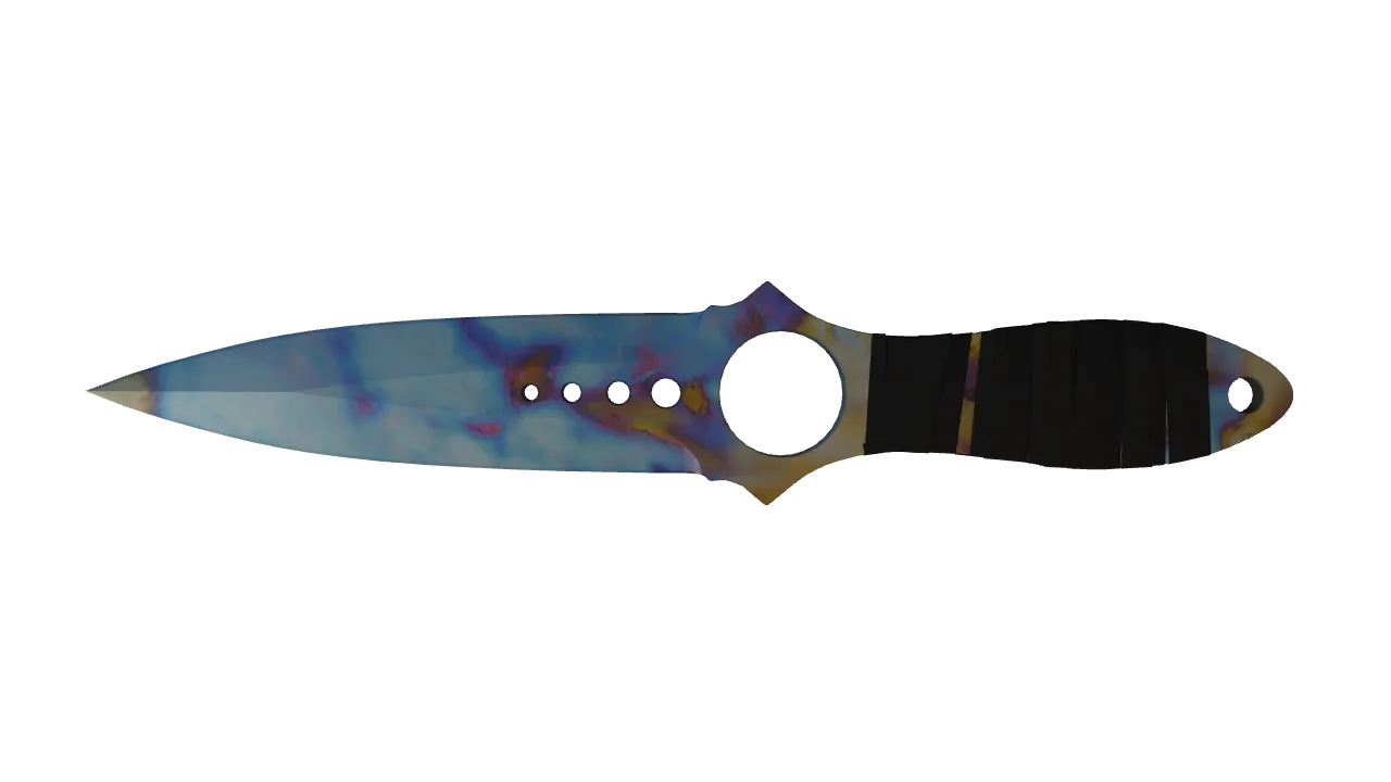 Skeleton Knife | Case Hardened seed #166, back