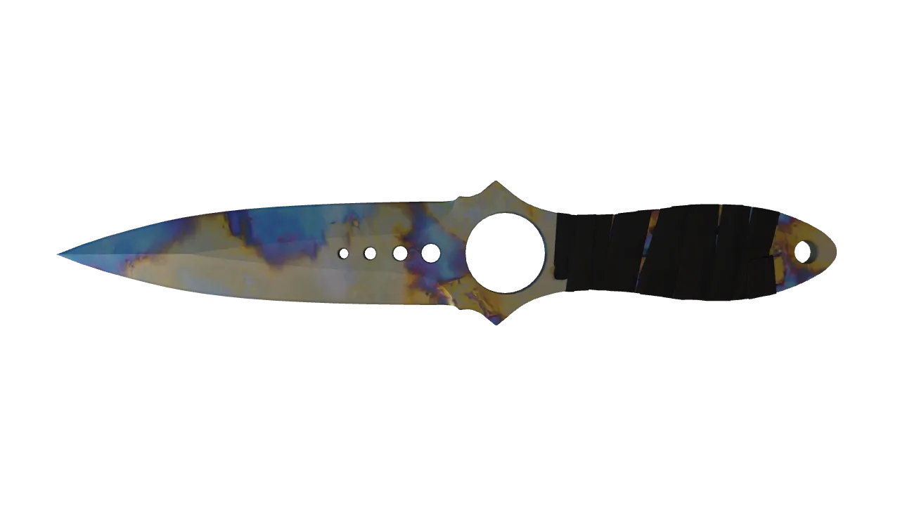 Skeleton Knife | Case Hardened seed #169, front