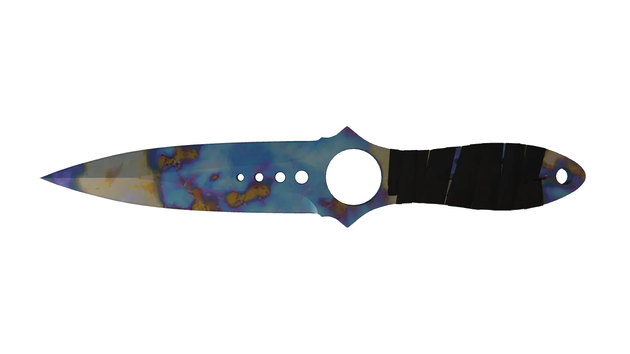 Skeleton Knife | Case Hardened seed #170, front