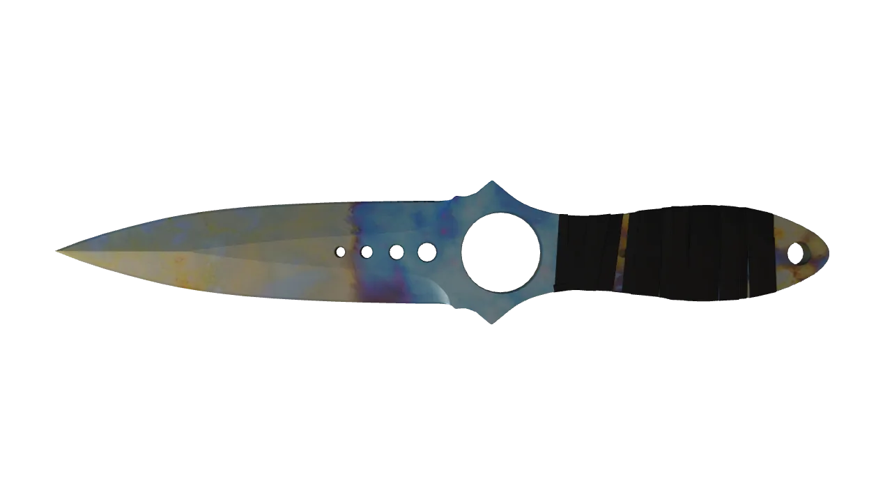 Skeleton Knife | Case Hardened seed #176, back