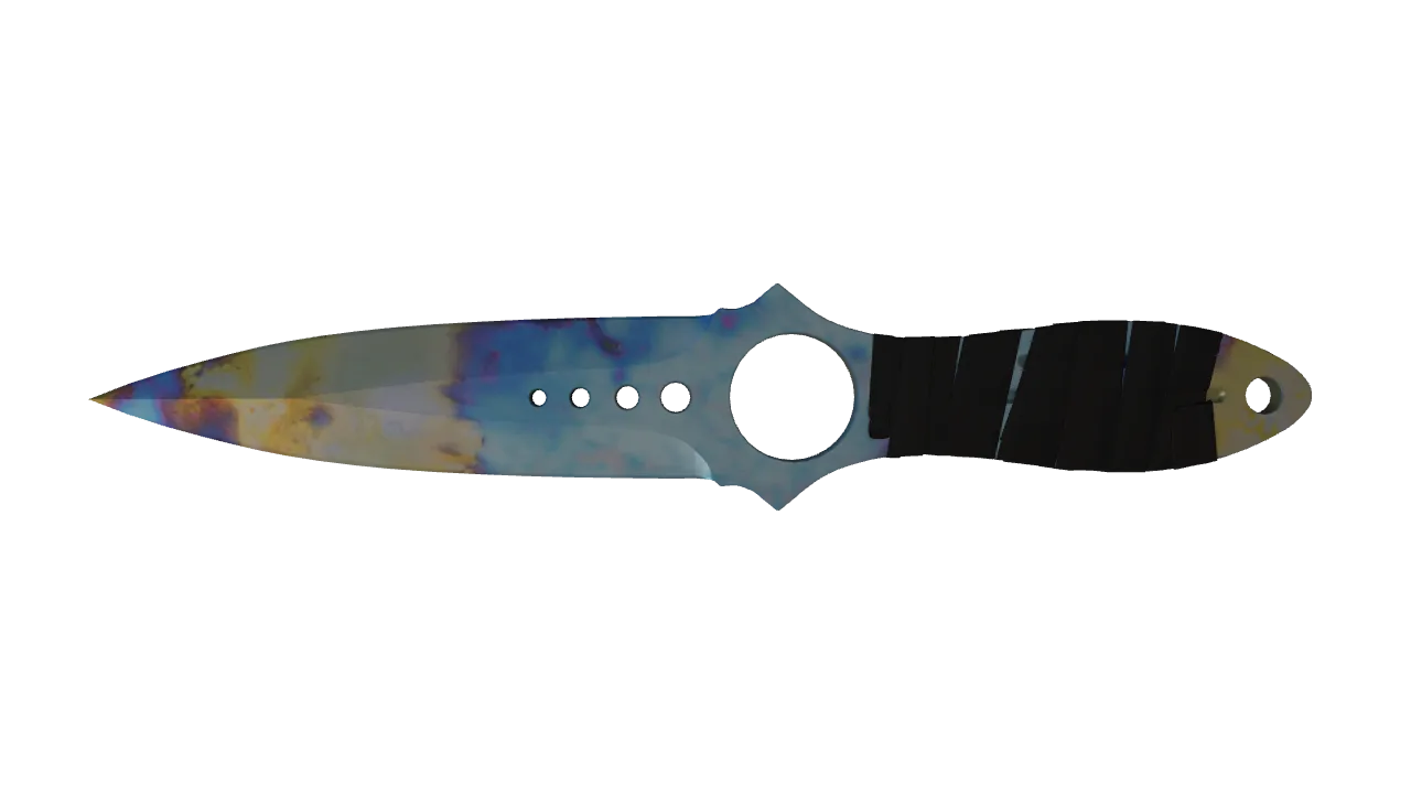 Skeleton Knife | Case Hardened seed #176, front
