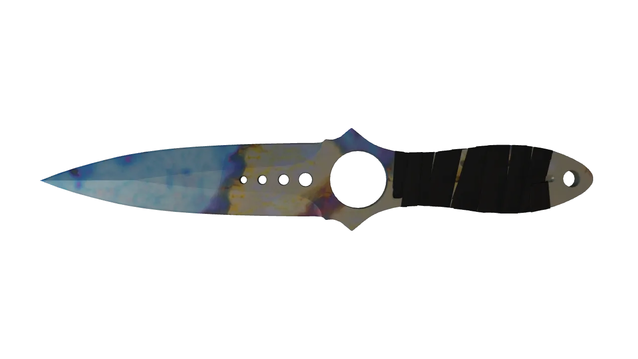 Skeleton Knife | Case Hardened seed #179, front