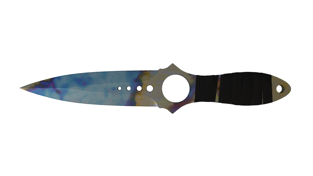 Skeleton Knife | Case Hardened seed #187, back