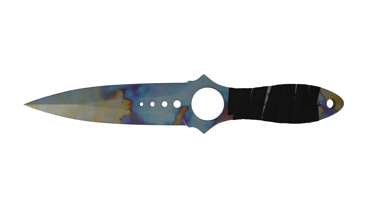 Skeleton Knife | Case Hardened seed #203, front