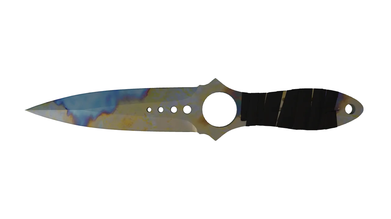 Skeleton Knife | Case Hardened seed #210, front