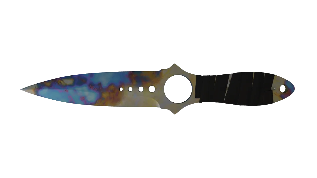 Skeleton Knife | Case Hardened seed #212, front