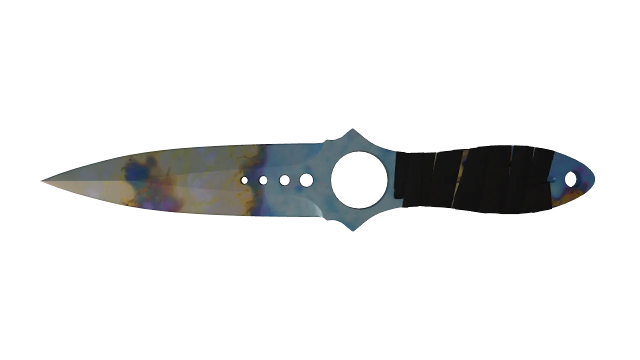 Skeleton Knife | Case Hardened seed #222, front