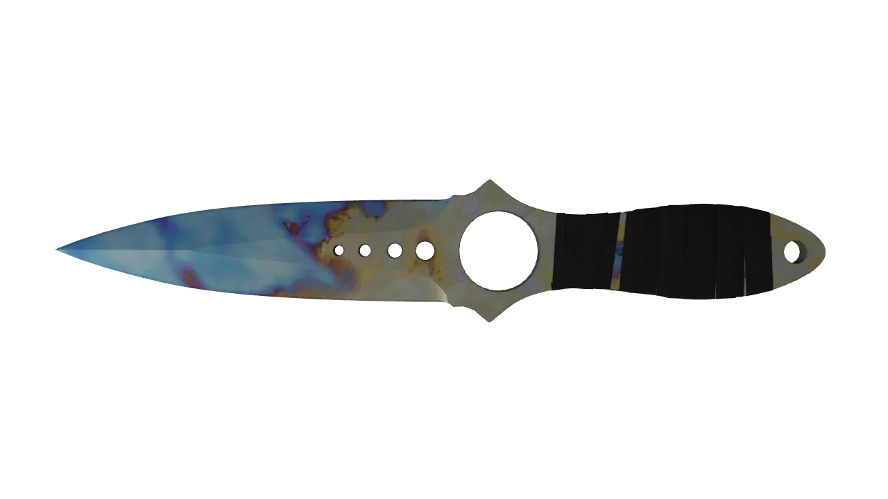 Skeleton Knife | Case Hardened seed #227, back
