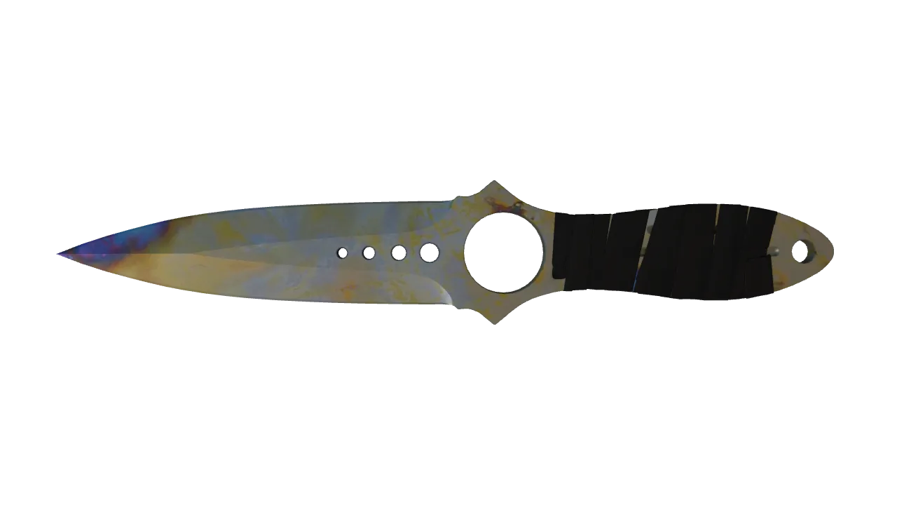 Skeleton Knife | Case Hardened seed #227, front