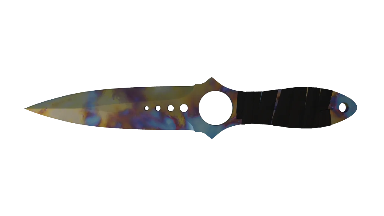 Skeleton Knife | Case Hardened seed #235, front