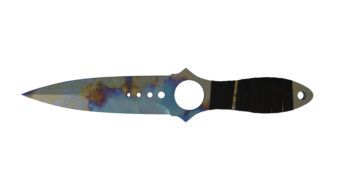 Skeleton Knife | Case Hardened seed #241, back