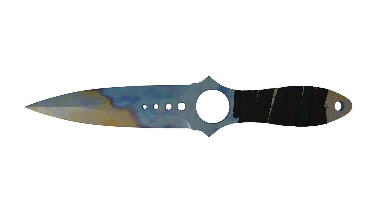 Skeleton Knife | Case Hardened seed #241, front