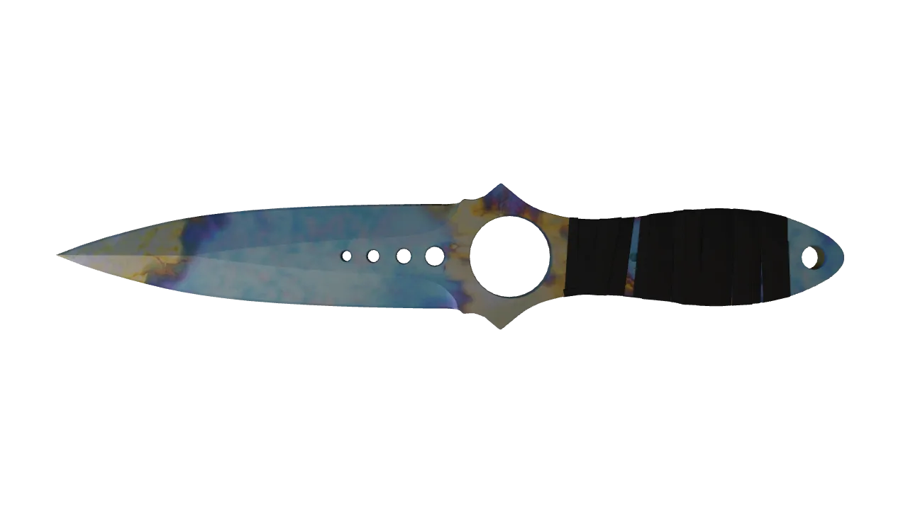 Skeleton Knife | Case Hardened seed #262, back