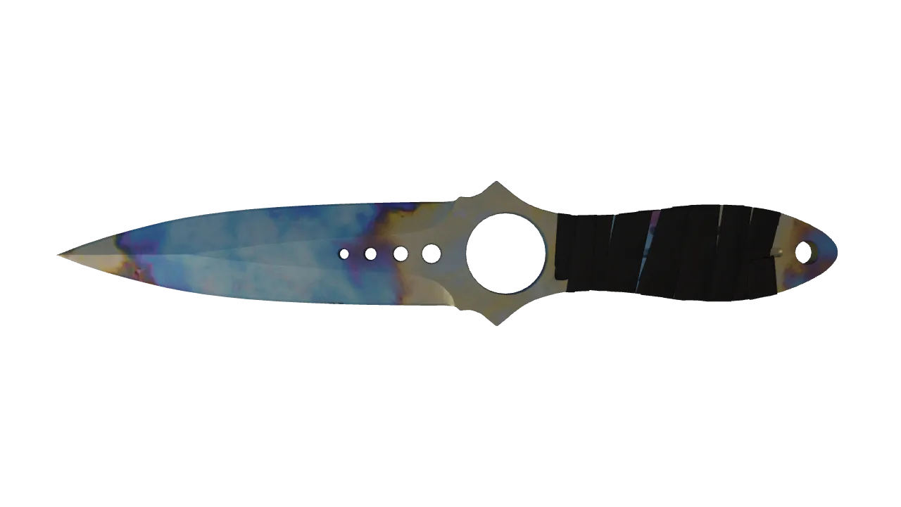 Skeleton Knife | Case Hardened seed #262, front