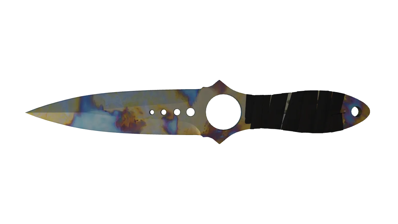 Skeleton Knife | Case Hardened seed #269, front