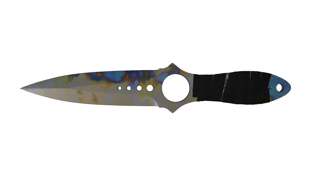 Skeleton Knife | Case Hardened seed #281, front