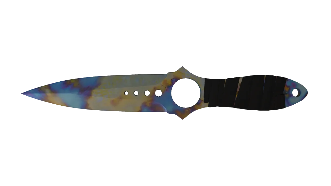 Skeleton Knife | Case Hardened seed #286, front