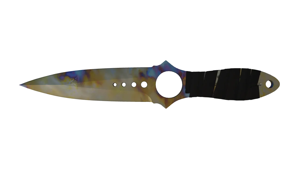Skeleton Knife | Case Hardened seed #288, front