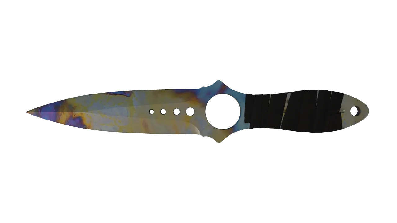Skeleton Knife | Case Hardened seed #292, front